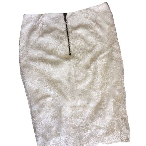 Lulus lace white skirt - Picture 4 of 6